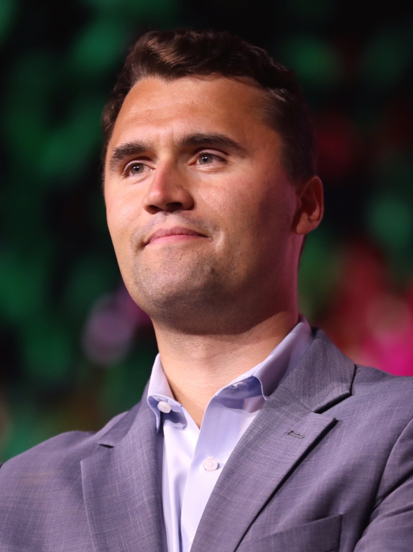 Charlie Kirk speaking at a public event